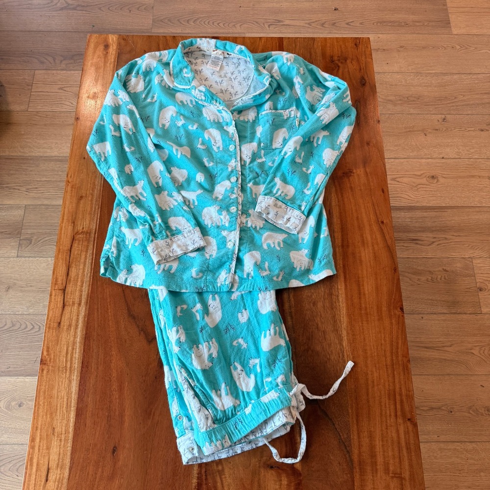 Munki‎ Munki Women's Polar Bear/ Fox Pajama Set Size M